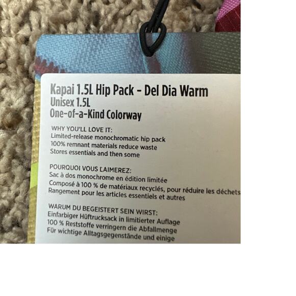 Cotopaxi Kapai 1.5L Hip Pack Belt Bag Multicolor Repurposed Fabric New NWT 29 - Picture 3 of 3